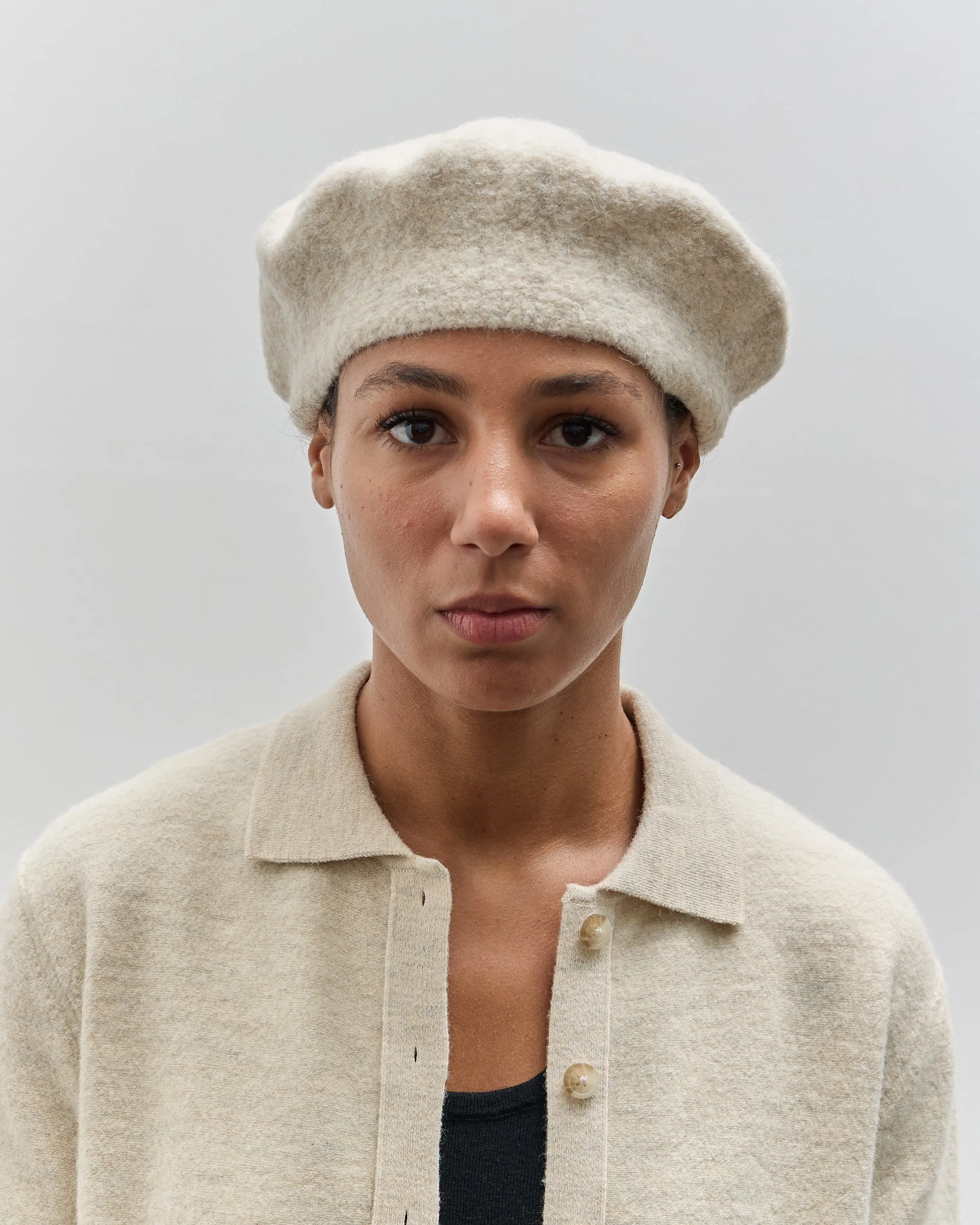 Lauren Manoogian Horizontal Beret, Ecru