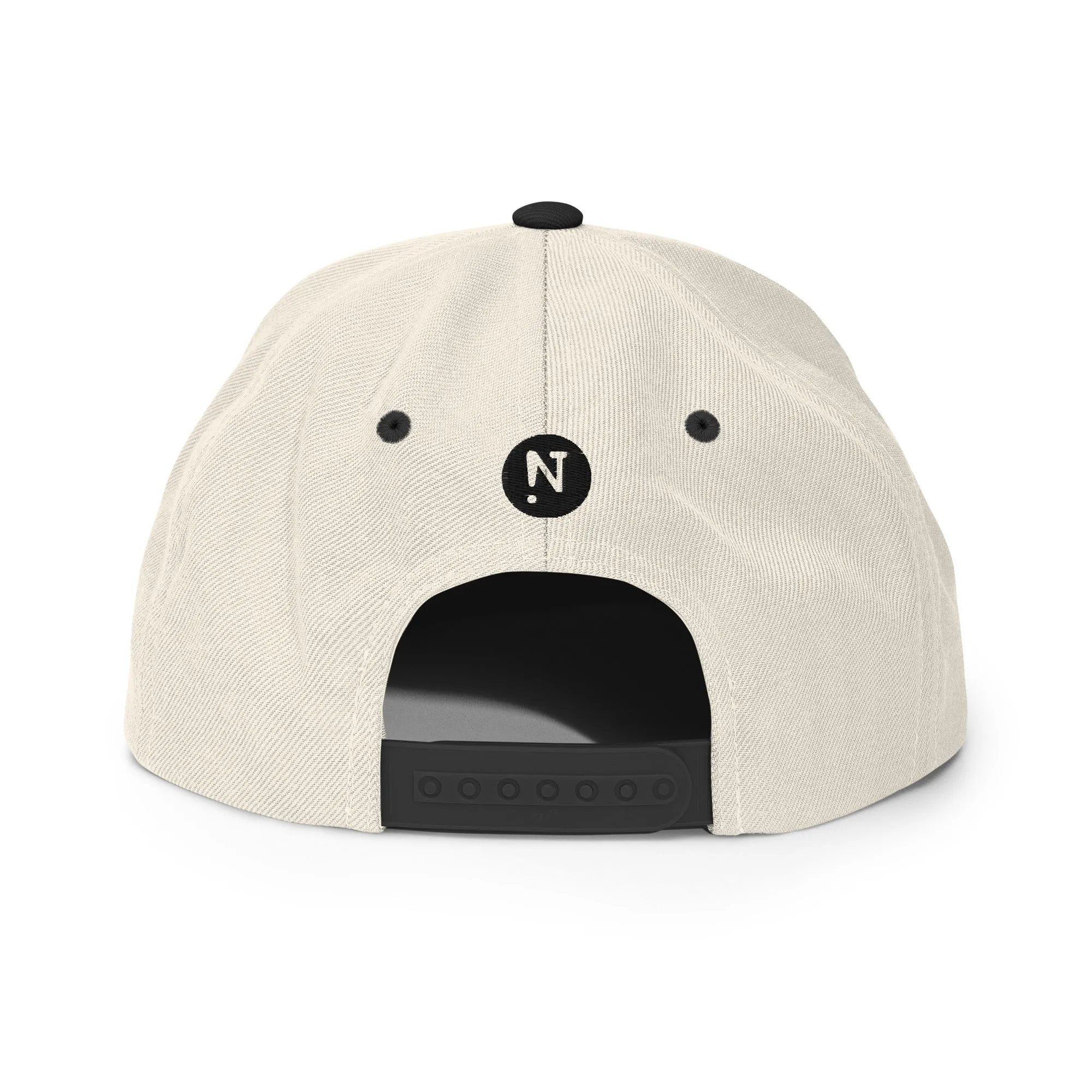LiFE is NOW Snapback Hat (black embroidery)