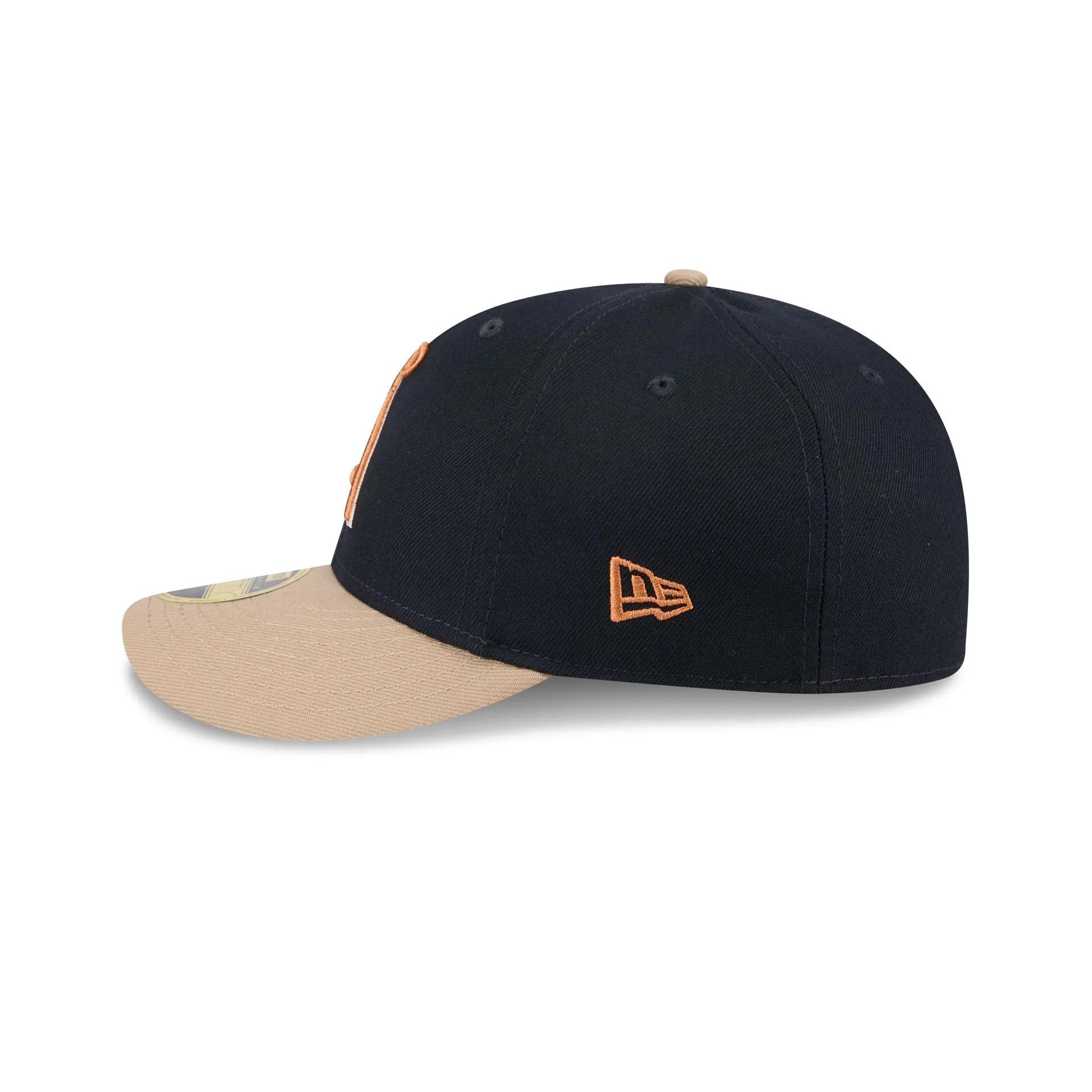 Los Angeles Angels Blue Ivory Low Profile 59FIFTY Fitted Hat