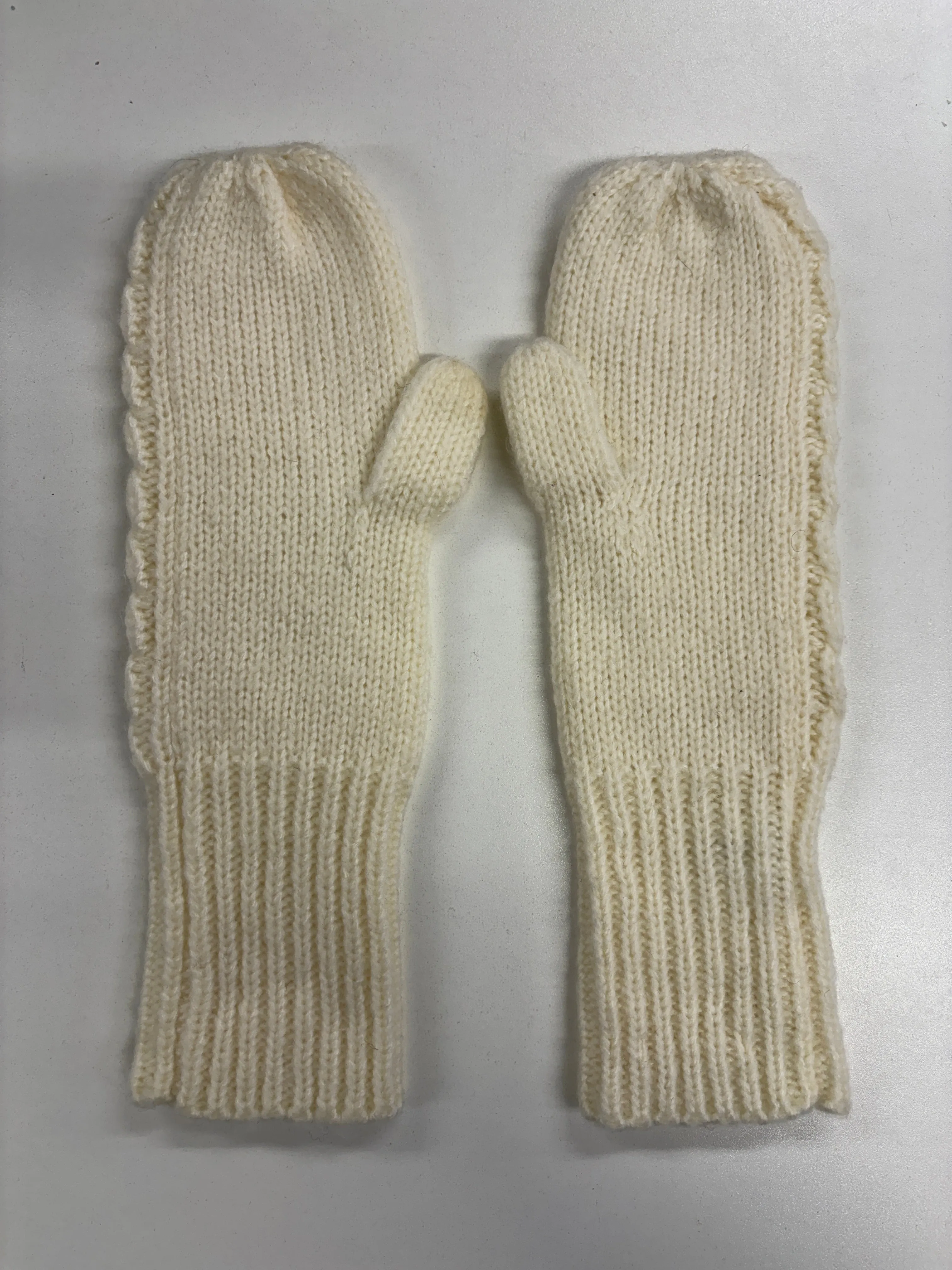 Lu.ciee Ivory Mohair Knitted Beanie Hat and Mittens OS NWOT
