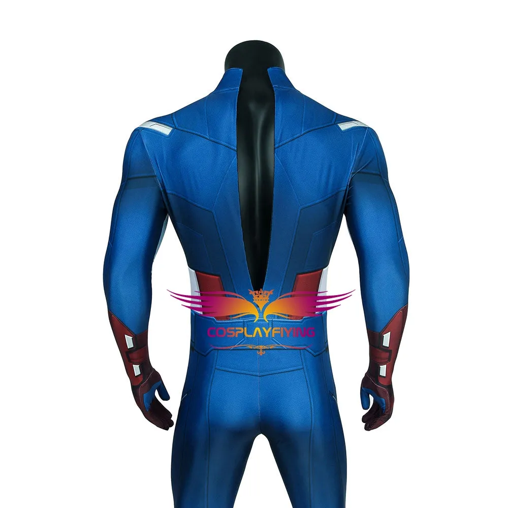 Marvel Avengers Captain America Steve Rogers Jumpsuit for Carnival Halloween Classic Luxurious Version
