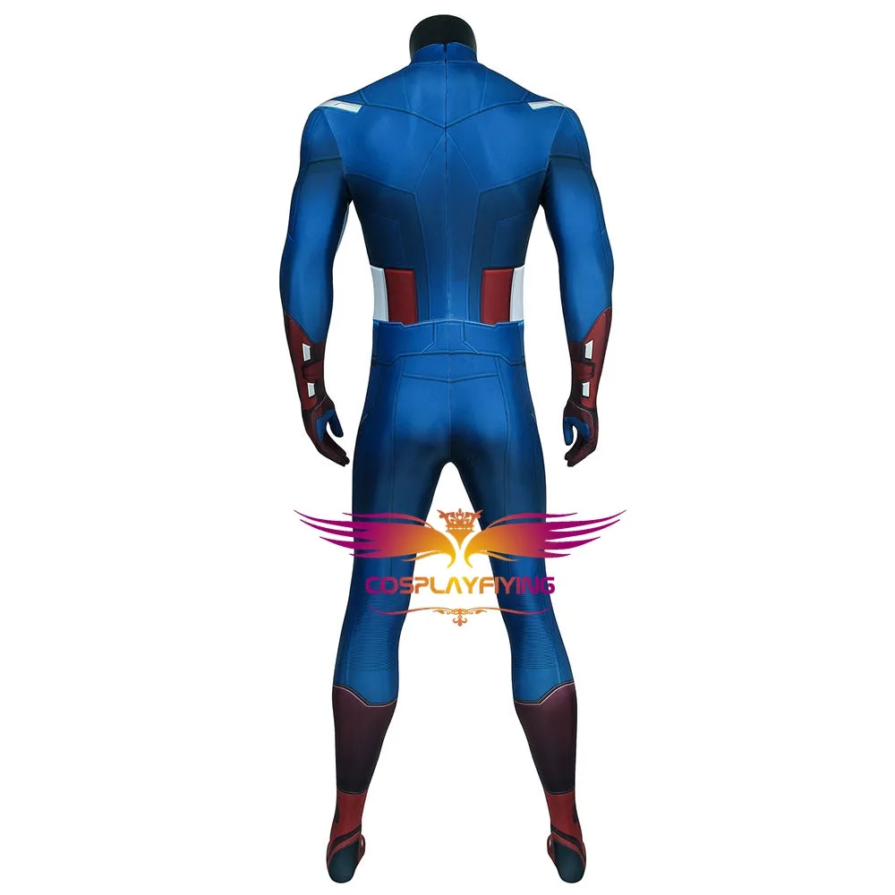 Marvel Avengers Captain America Steve Rogers Jumpsuit for Carnival Halloween Classic Luxurious Version