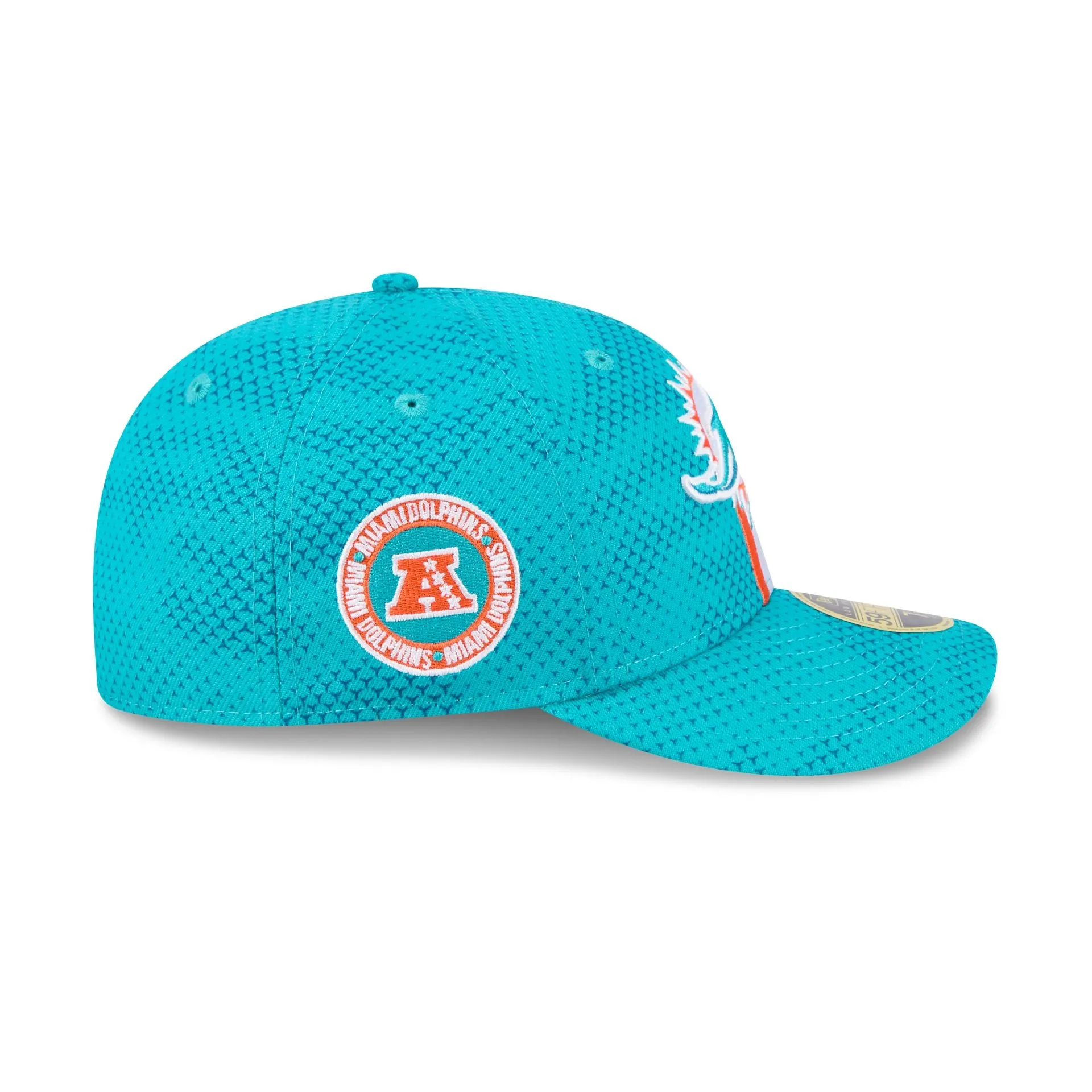 Miami Dolphins 2024 Sideline Low Profile 59FIFTY Fitted Hat