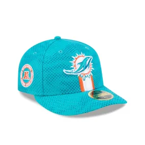 Miami Dolphins 2024 Sideline Low Profile 59FIFTY Fitted Hat