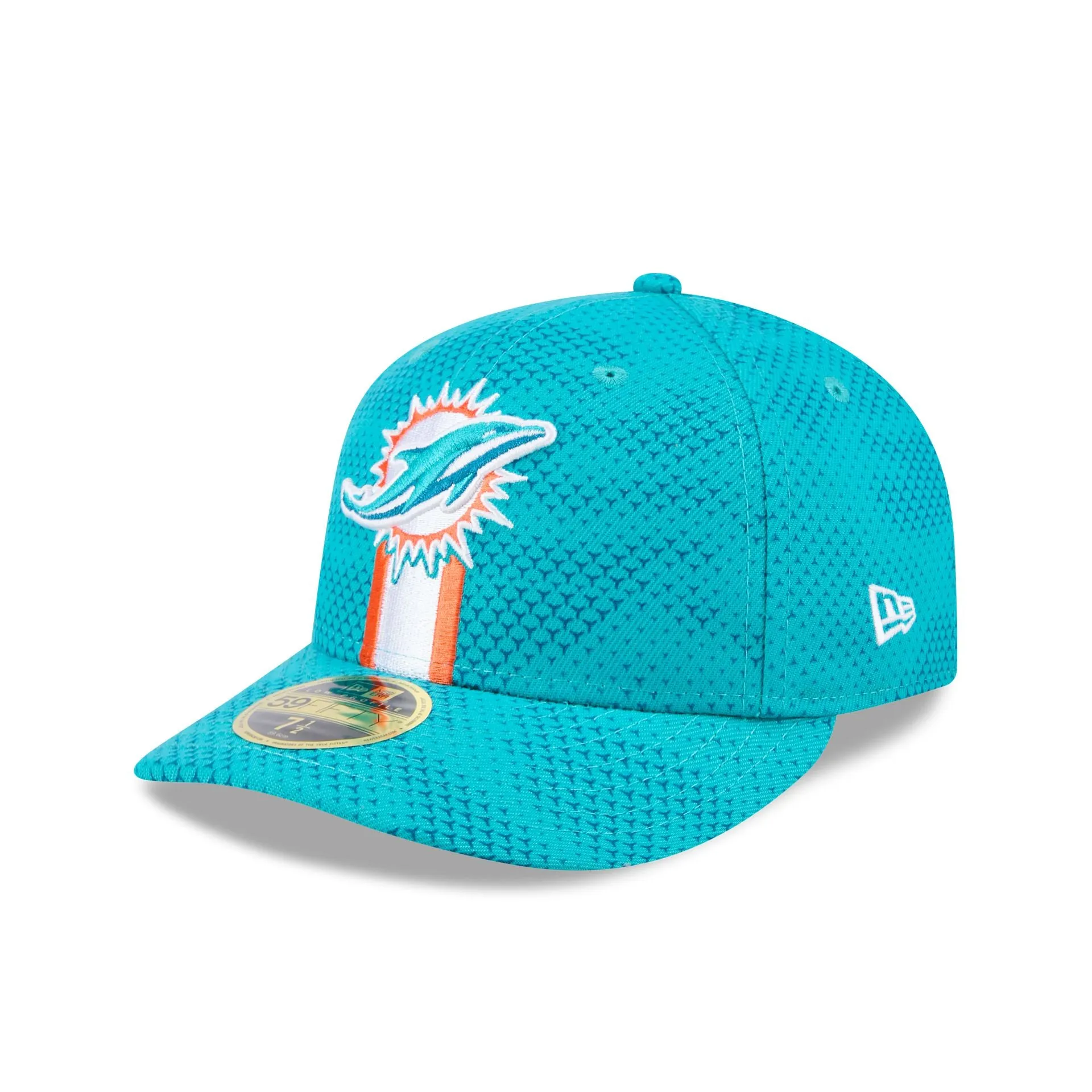 Miami Dolphins 2024 Sideline Low Profile 59FIFTY Fitted Hat