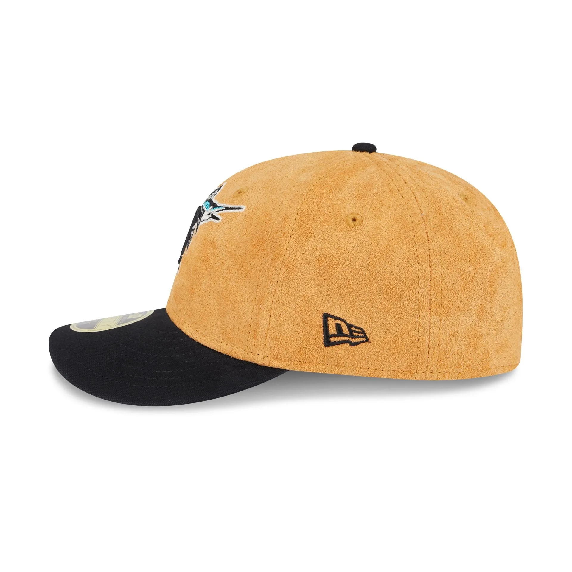 Miami Marlins Tan Texture Low Profile 59FIFTY Fitted Hat