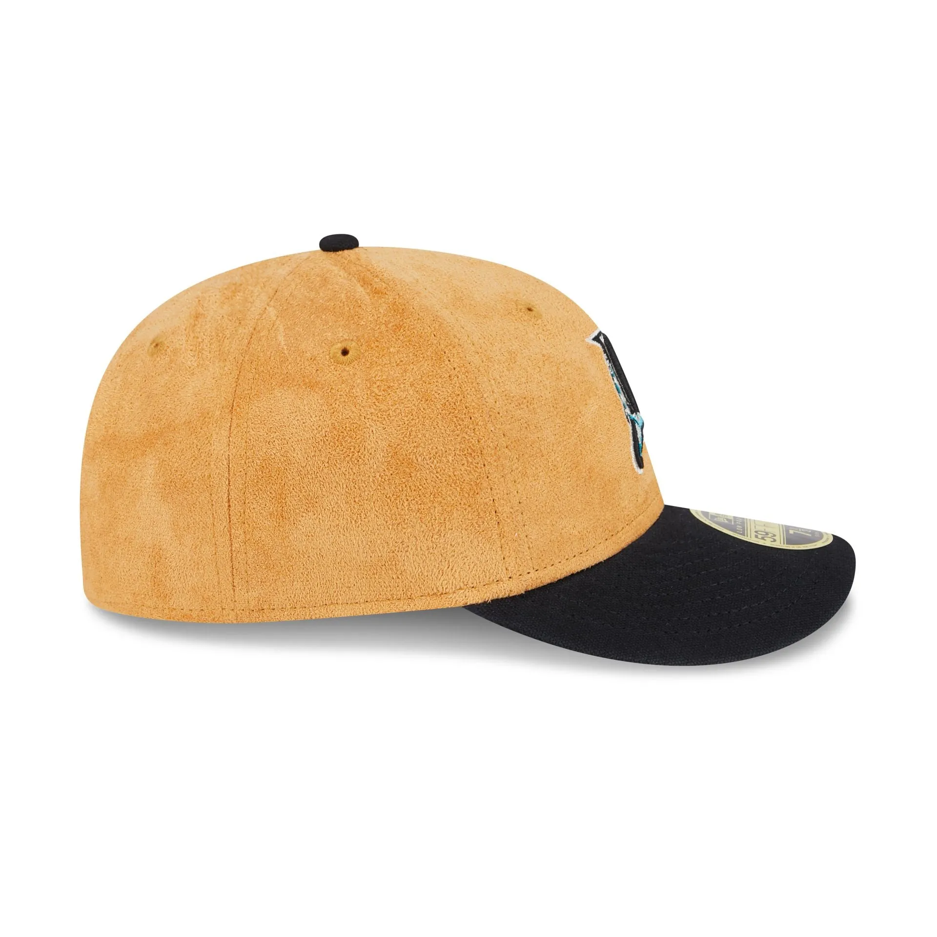 Miami Marlins Tan Texture Low Profile 59FIFTY Fitted Hat