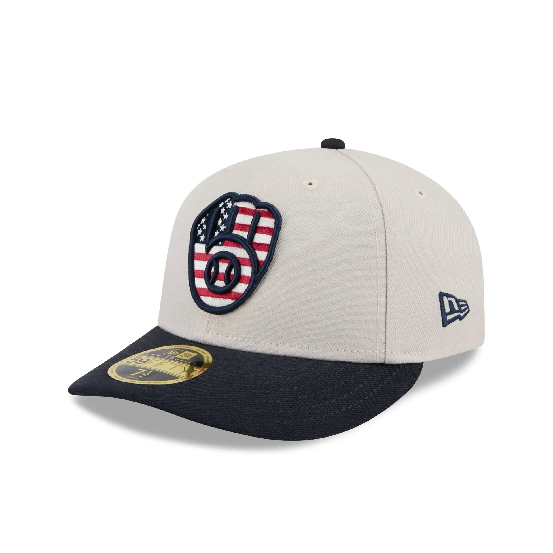 Milwaukee Brewers Independence Day 2024 Low Profile 59FIFTY Fitted Hat