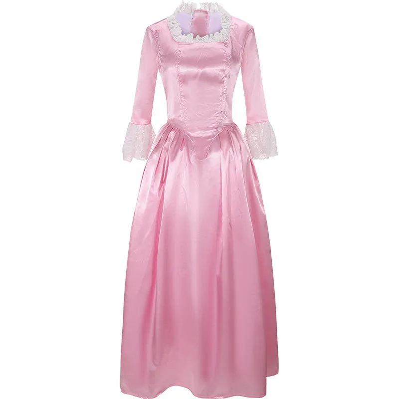 Musical Opera Hamilton Elizabeth Schuyler Eliza the Schuyler Sisters Pink Dress Cosplay Costume for Carnival Halloween Party