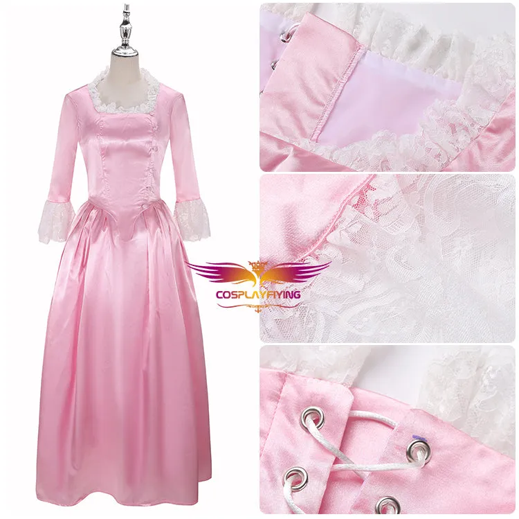 Musical Opera Hamilton Elizabeth Schuyler Eliza the Schuyler Sisters Pink Dress Cosplay Costume for Carnival Halloween Party