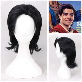 New Disney Movie Aladdin 2019 Aladdin Mena Massoud Cosplay Wig Cosplay for Adult Men Halloween Carnival