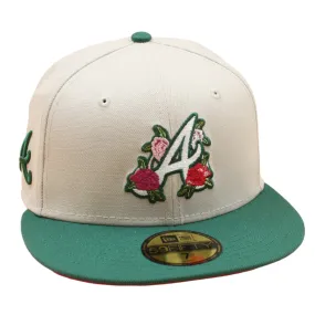 New Era - 59FIFTY - Atlanta Braves - FLOWER - Stone/Green