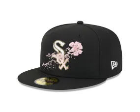 New Era - 59fifty Fitted Cap - Chicago White Sox - DOTTED FLORAL - Black