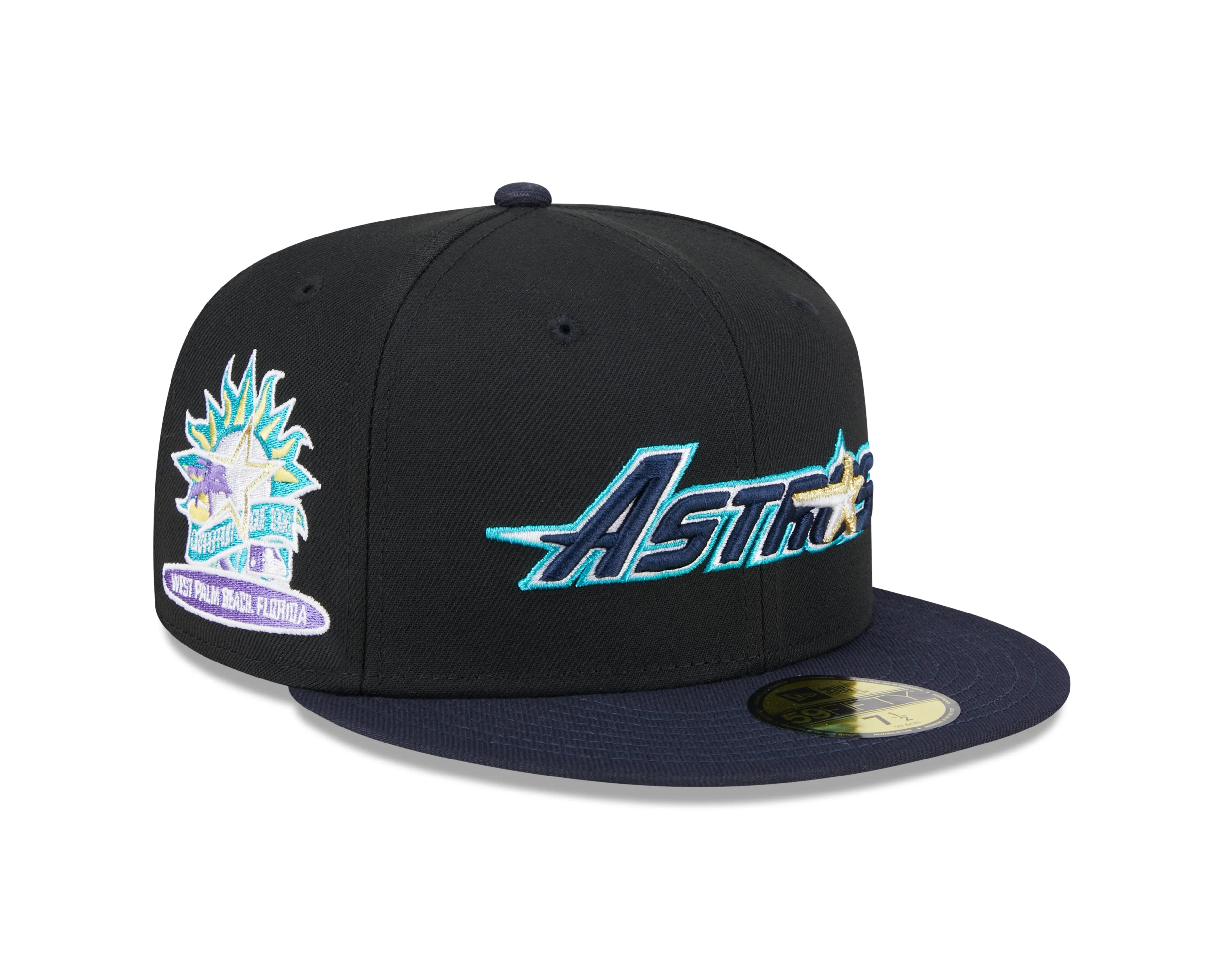 New Era - 59fifty Fitted Cap - Houston Astros - RETRO SPRING TRAINING - Black