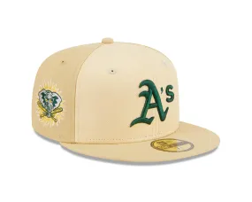 New Era - 59Fifty Fitted Cap - RAFFIA FRONT - Oakland Athletics - Sand