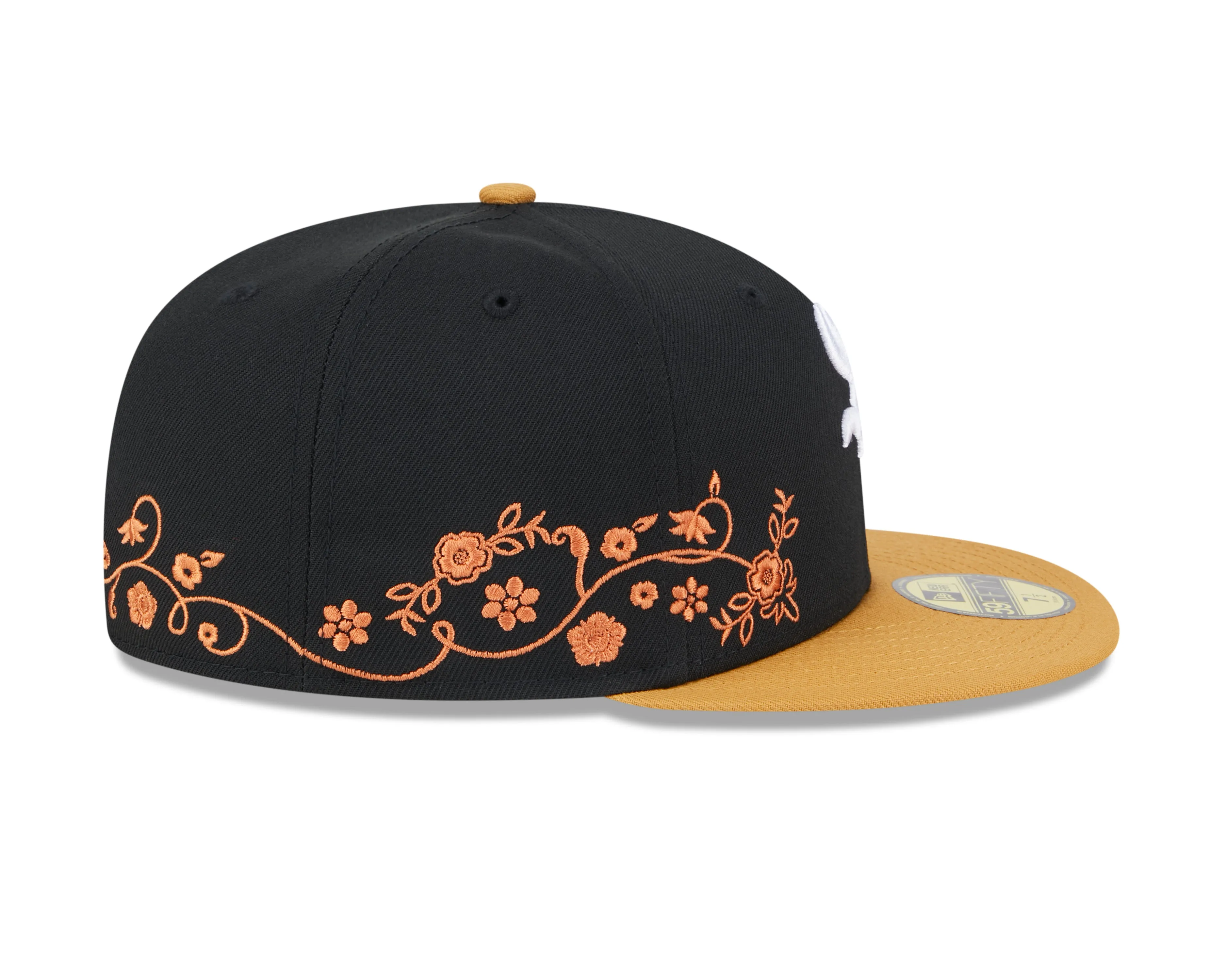 New Era - 59Fifty Fitted - FLORAL VINE - Chicago White Sox - Black