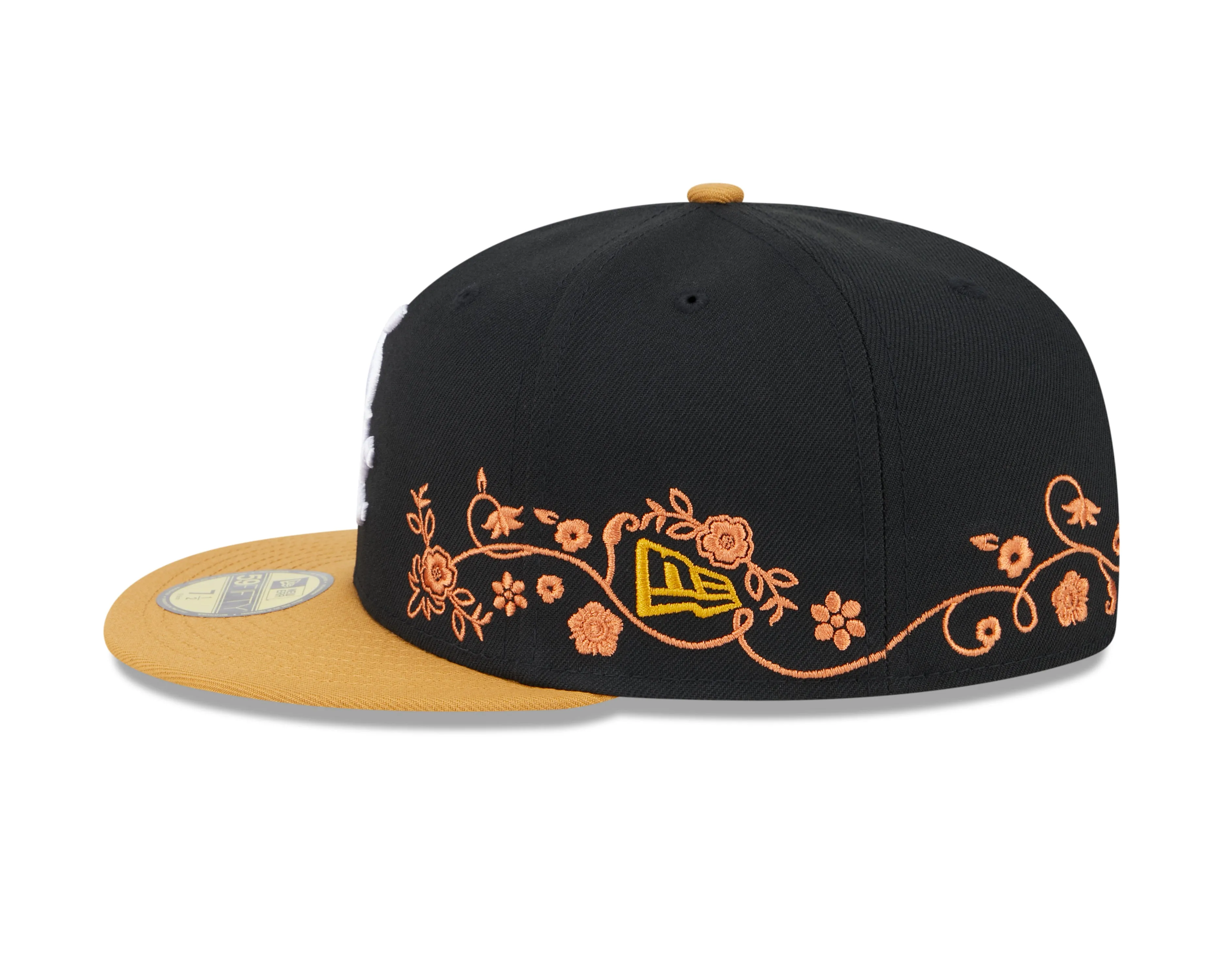 New Era - 59Fifty Fitted - FLORAL VINE - Chicago White Sox - Black