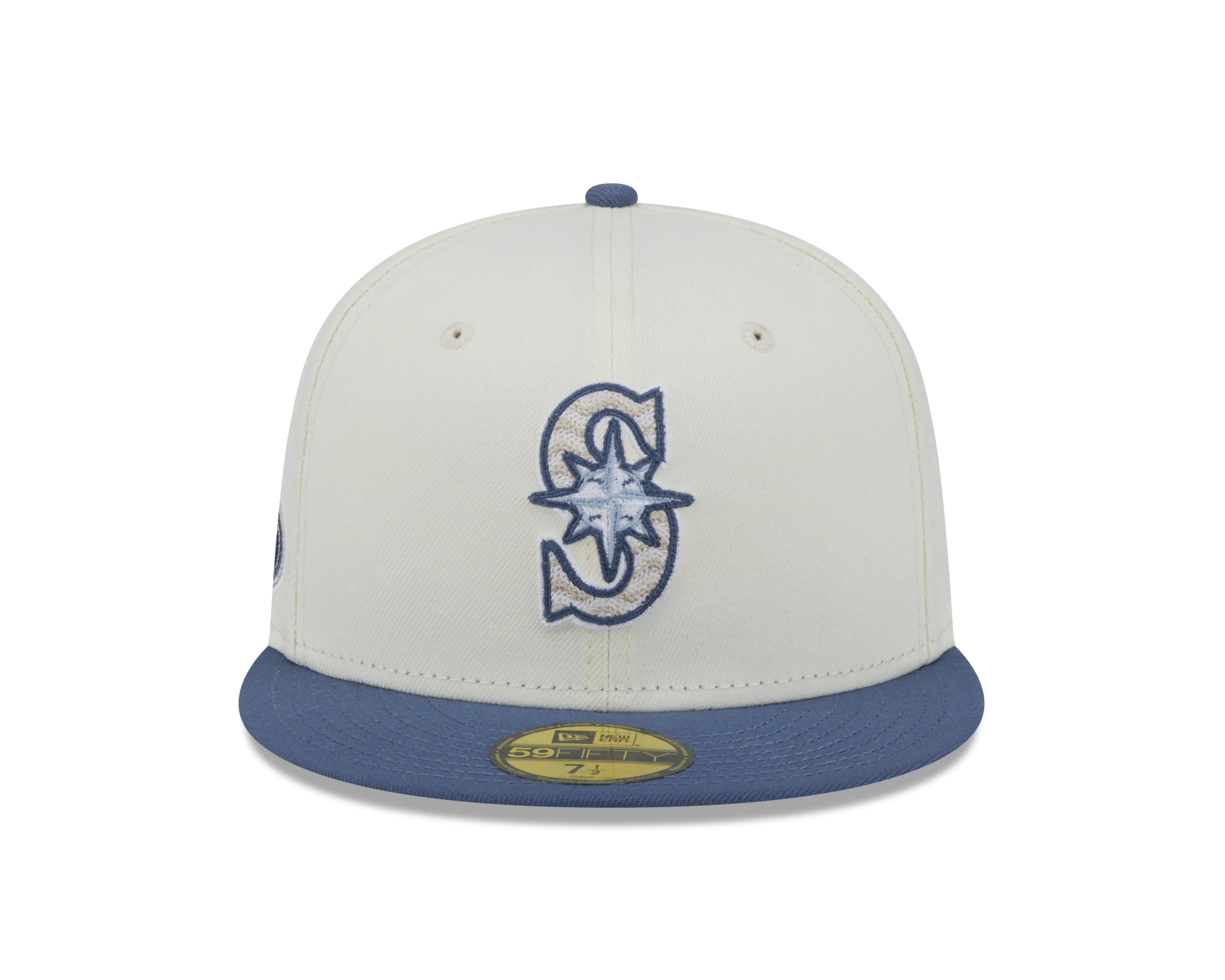 New Era - 59Fifty Fitted - Seattle Mariners - Wavy Chainstitch - White