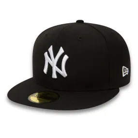 NEW ERA 59FIFTY NEW YORK YANKEES BLACK / WHITE FITTED CAP