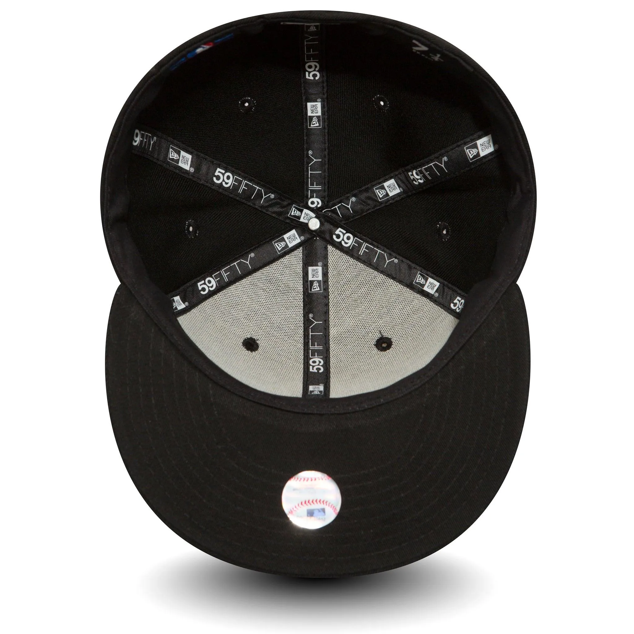 NEW ERA 59FIFTY NEW YORK YANKEES BLACK / WHITE FITTED CAP