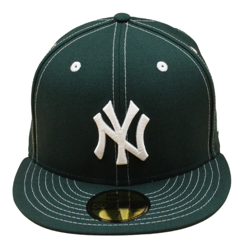 New Era - 59FIFTY - New York Yankees - Outside Stitch - Dark Green/Green UV