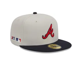 New Era - Atlanta Braves - 59Fifty Fitted - FARM TEAM - Stone