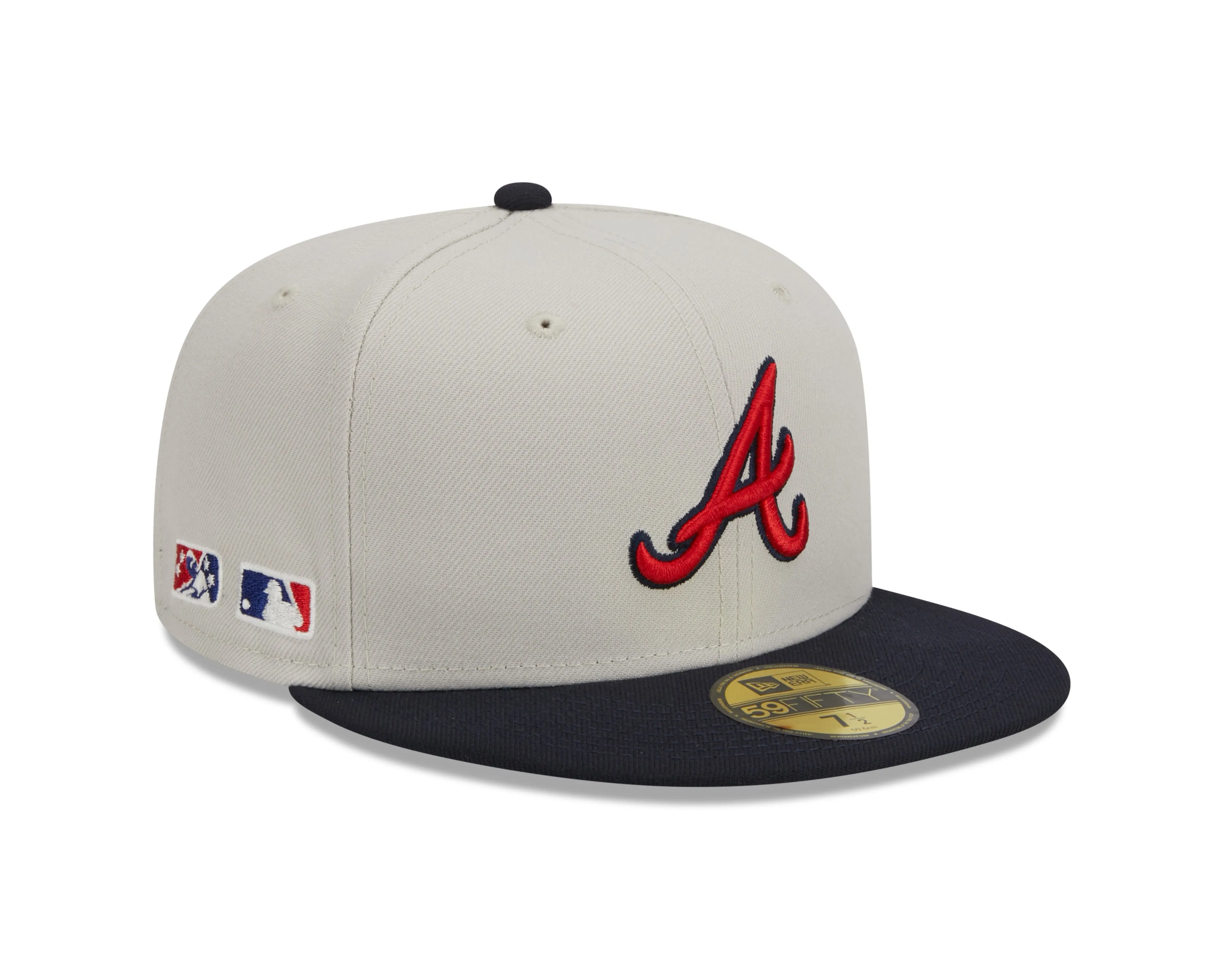 New Era - Atlanta Braves - 59Fifty Fitted - FARM TEAM - Stone