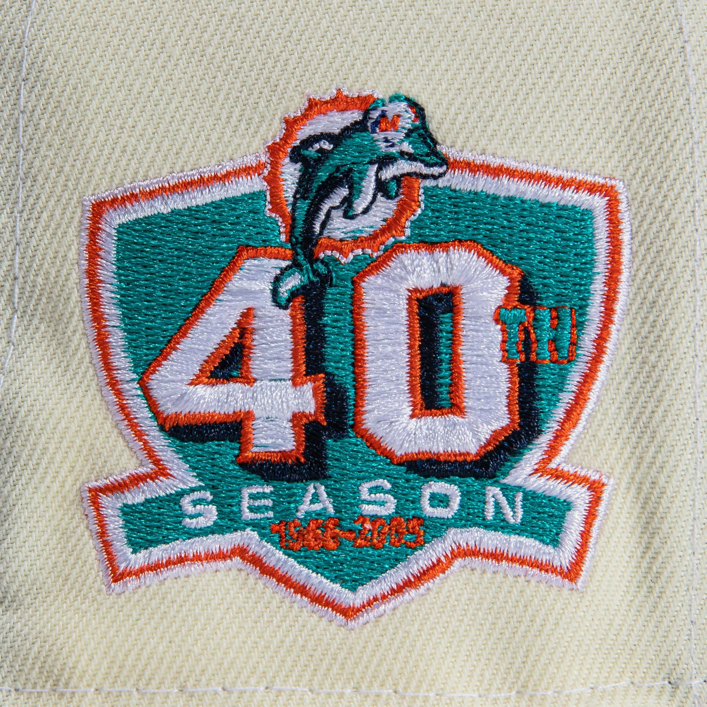 New Era  Chrome Miami Dolphins 40th Anniversary 59FIFTY Fitted Hat