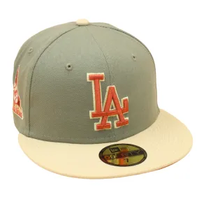 New Era - Los Angeles Dodgers Cooperstown 59Fifty Fitted First LA World Series - Moss Green/Khaki