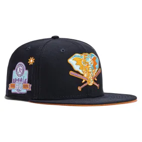 New Era  Super Bloom Oakland Athletics Navy 40th Anniversary 2022 59FIFTY Fitted Hat