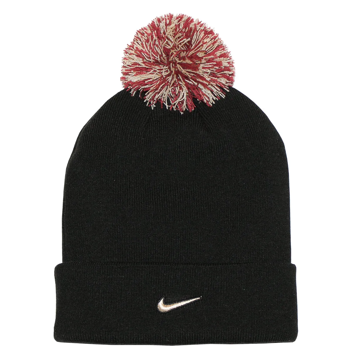 Nike Spear Cuff Pom Knit Cap - Black