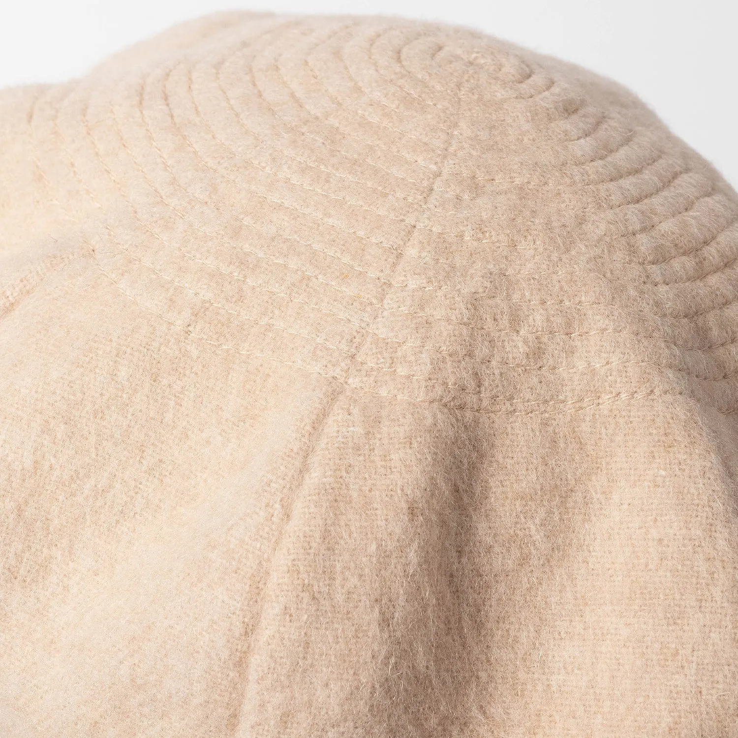 [NINE TAILOR] SHAGGY KASYA BERET _ L.BEIGE