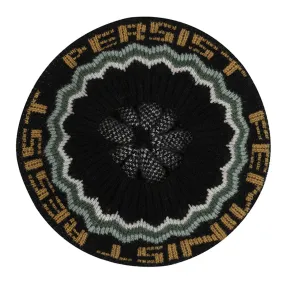Patchwork Beret Tam in Black