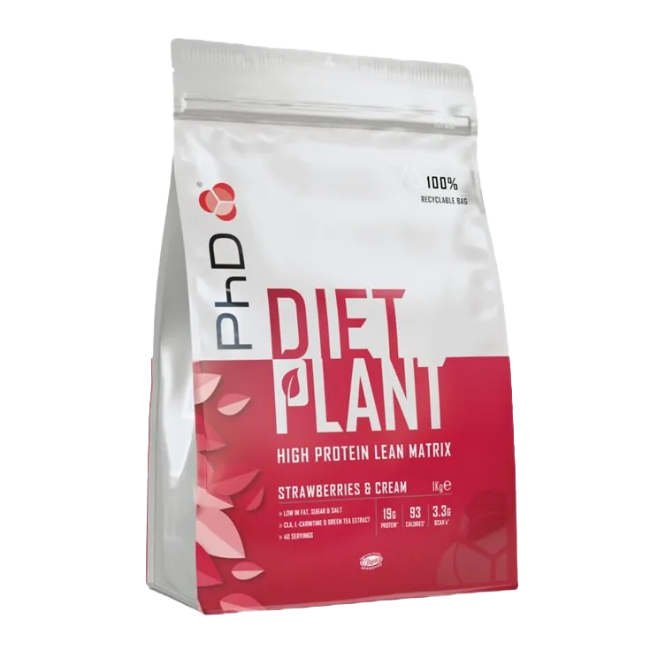 PhD Diet Plant, Strawberries & Cream 1000g