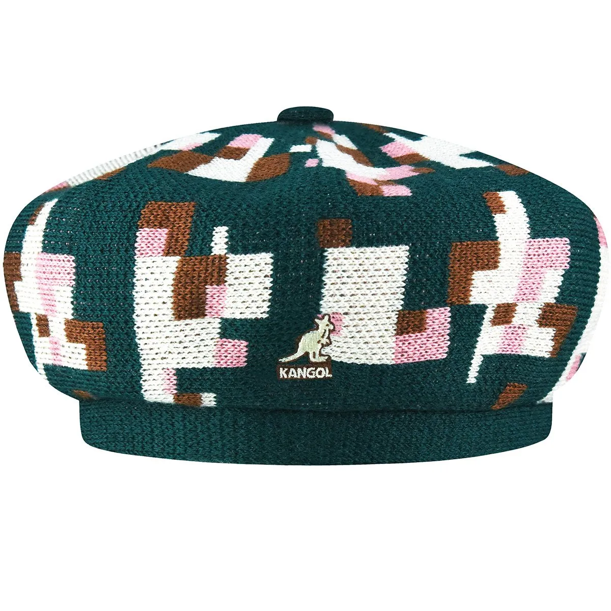 Pixelated Plaid Beret