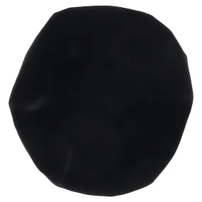Prada Ribbon Detail Beret Hat in Black Velvet