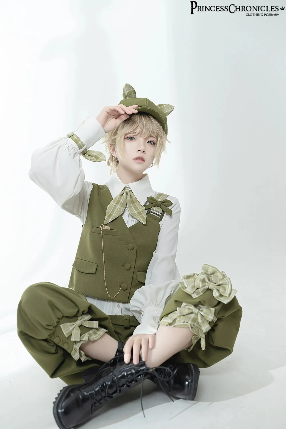 Princess Chronicles~Vintage Kawaii Bow Black Brown Lolita Beret