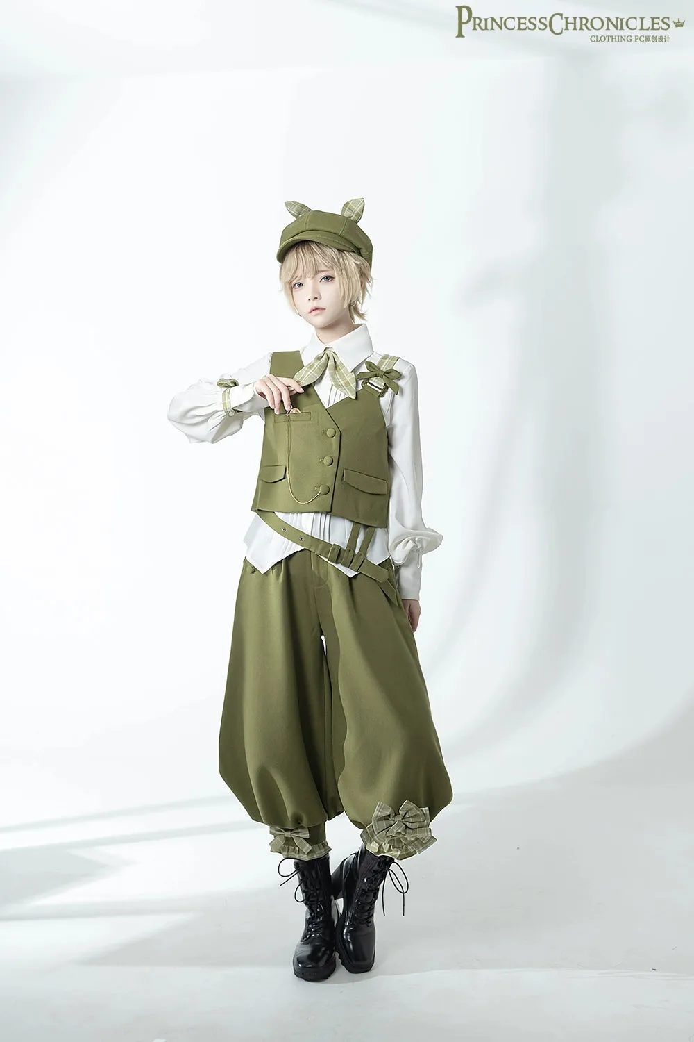 Princess Chronicles~Vintage Kawaii Bow Black Brown Lolita Beret