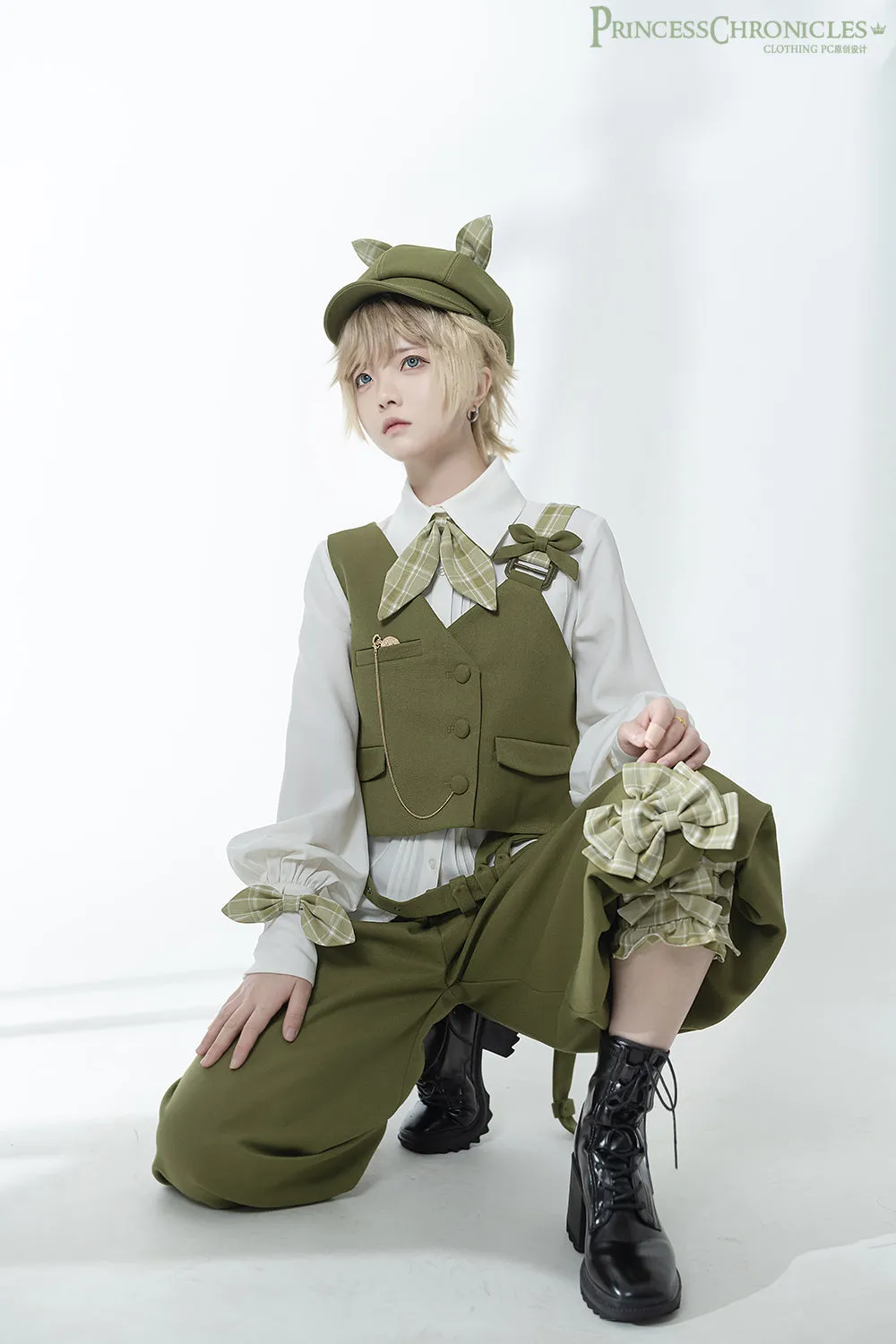 Princess Chronicles~Vintage Kawaii Bow Black Brown Lolita Beret
