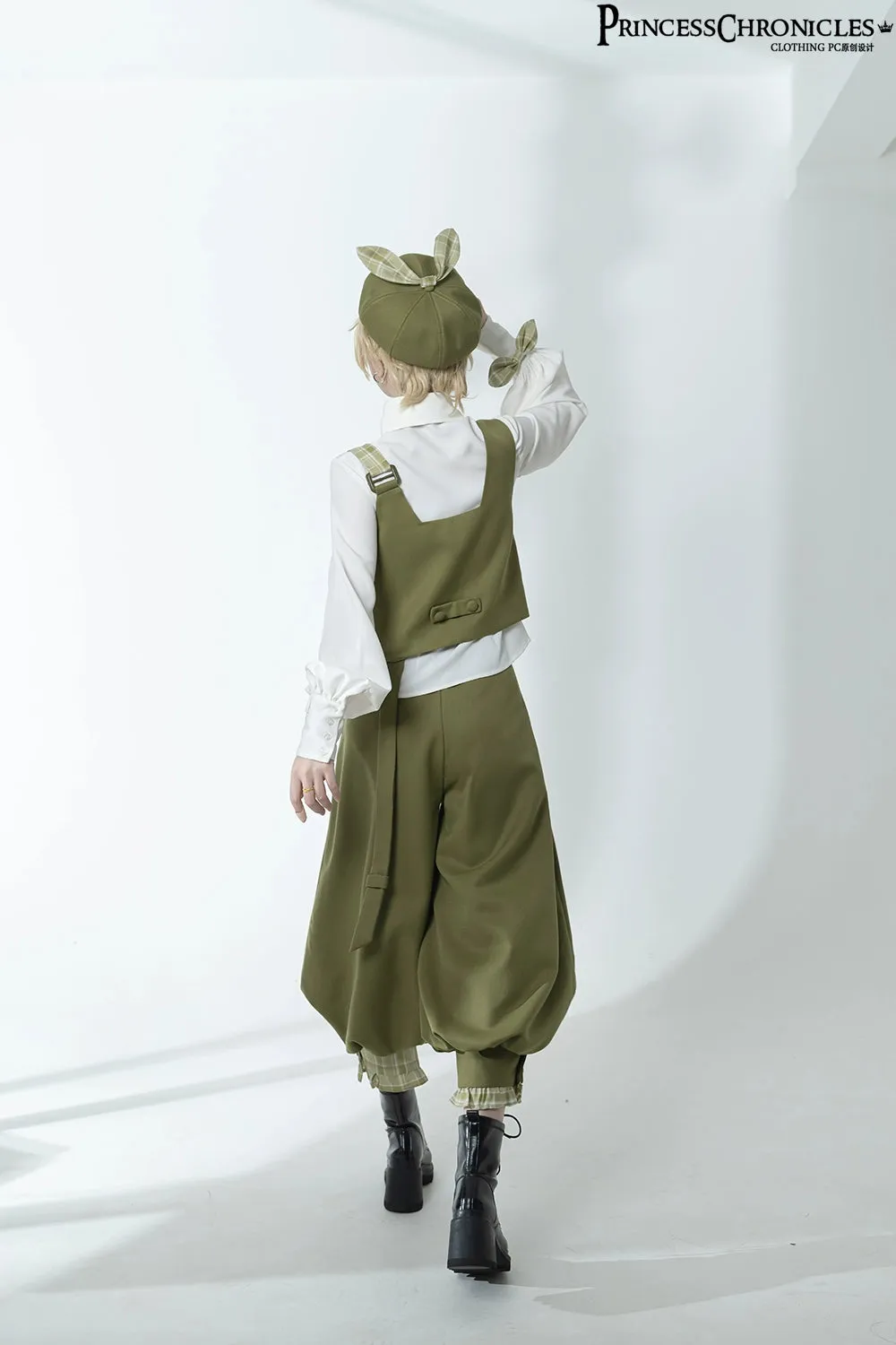 Princess Chronicles~Vintage Kawaii Bow Black Brown Lolita Beret