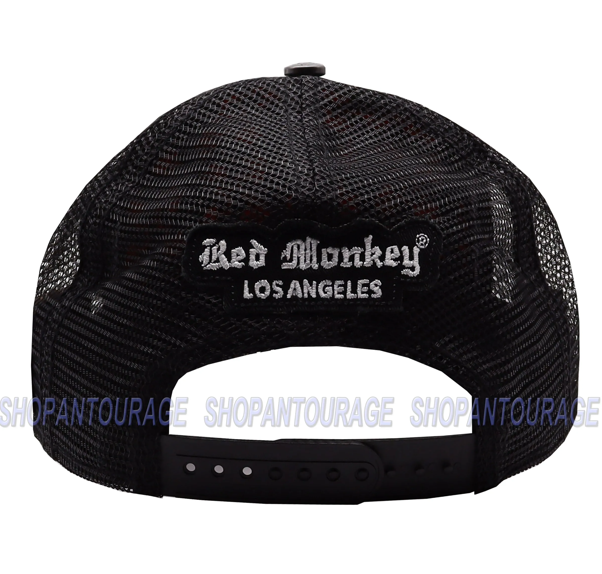 Red Monkey Jacquard II RM1212 Limited Edition Fashion Black/White Trucker Cap Hat