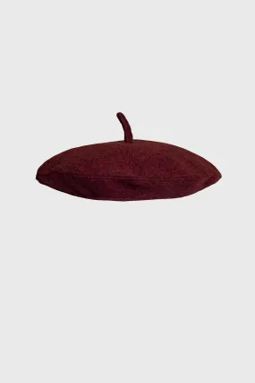 Red Wool Beret