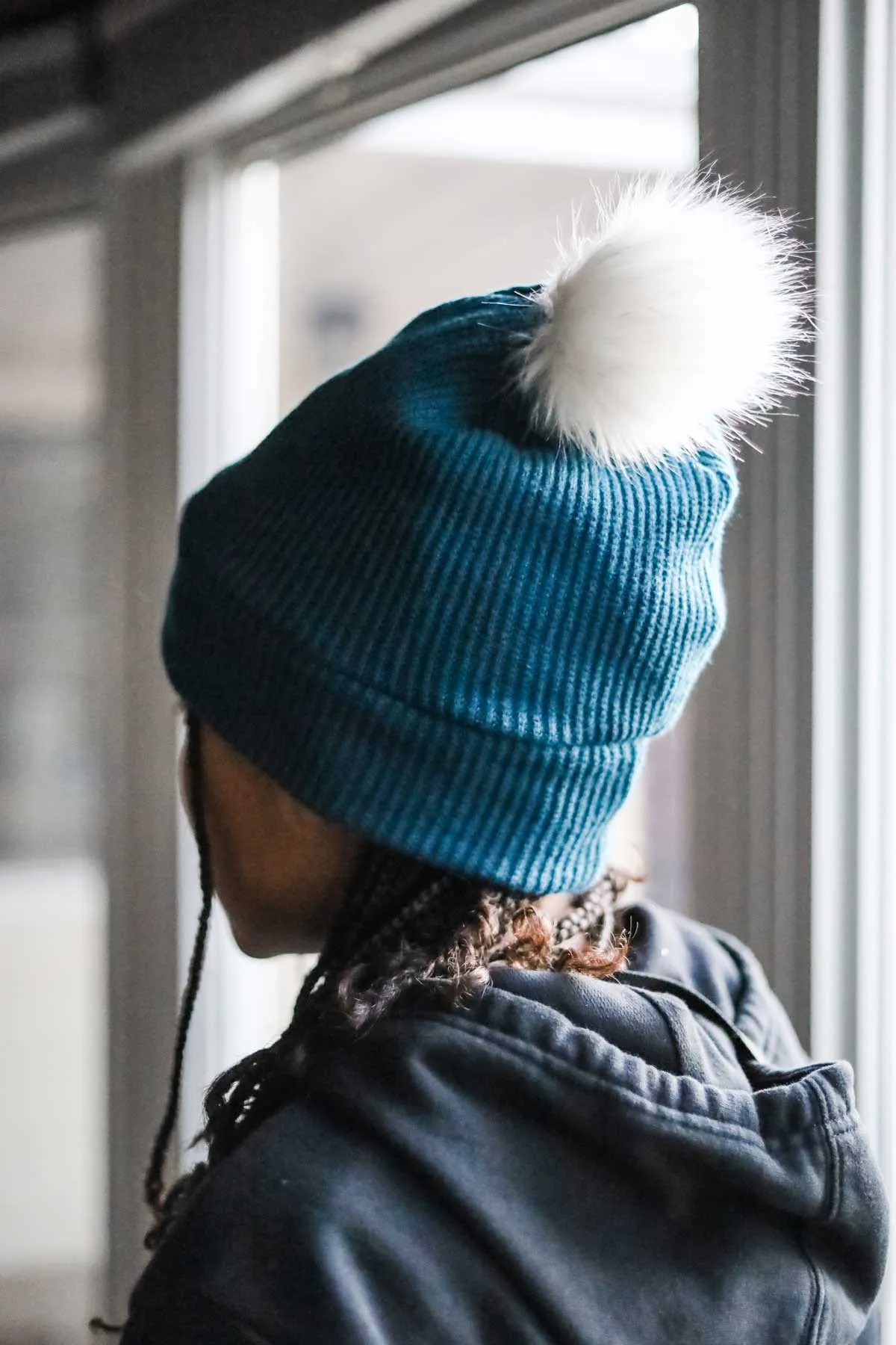 Rossey Satin Lined Pom Pom Beanie