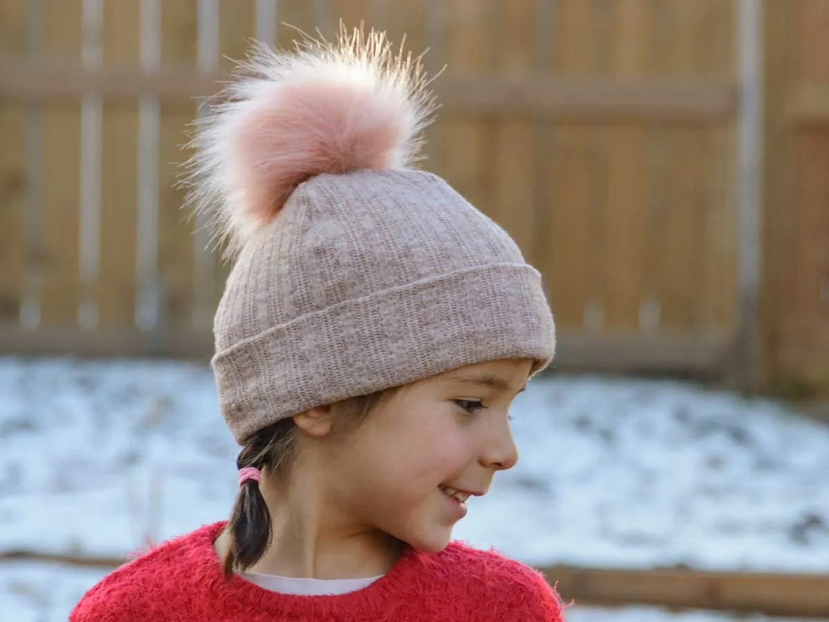 Rossey Satin Lined Pom Pom Beanie
