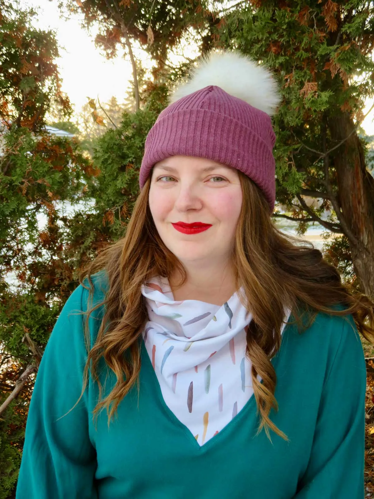 Rossey Satin Lined Pom Pom Beanie