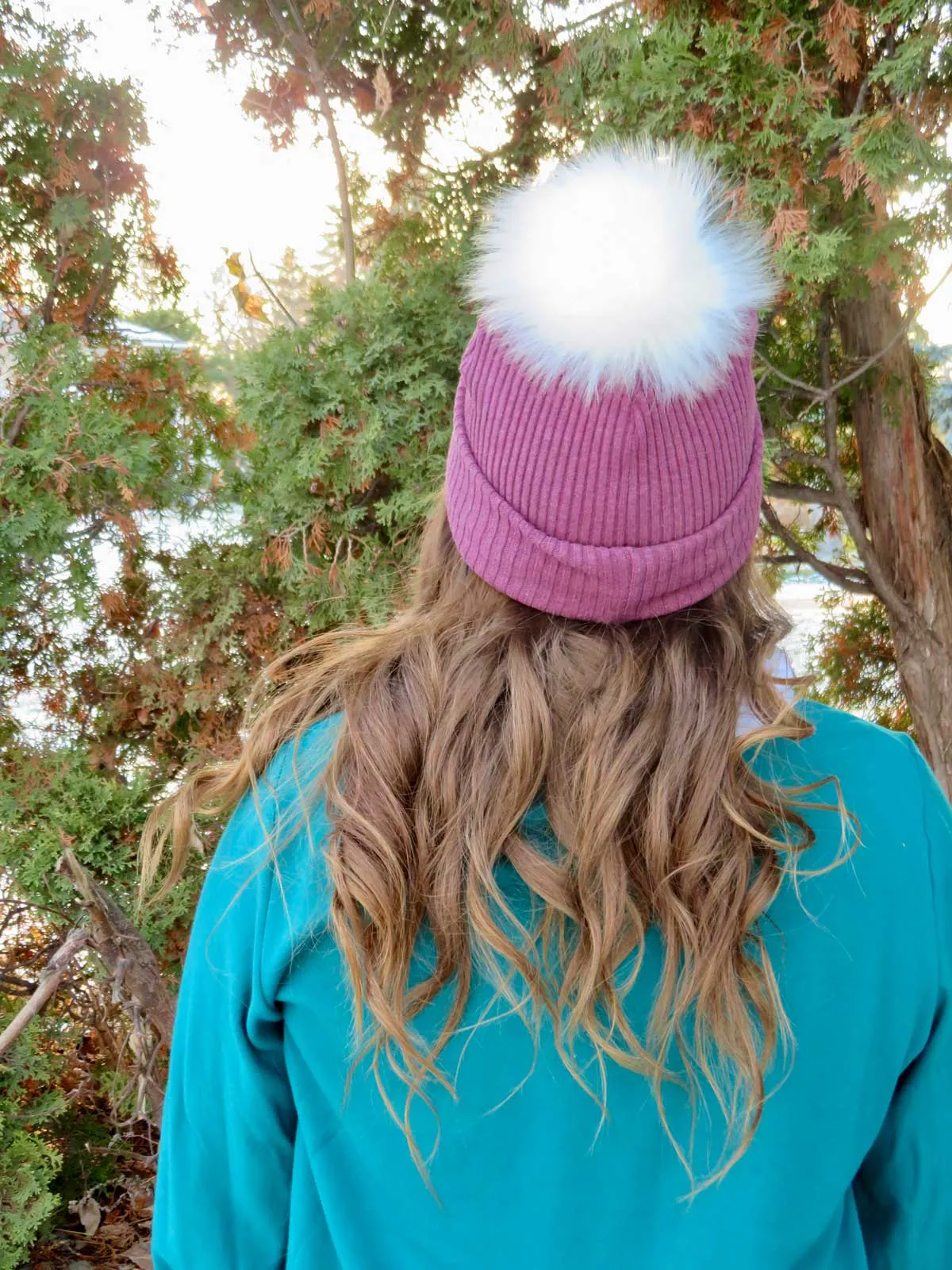 Rossey Satin Lined Pom Pom Beanie
