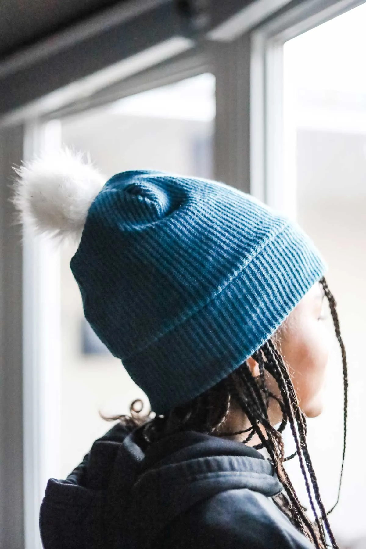 Rossey Satin Lined Pom Pom Beanie