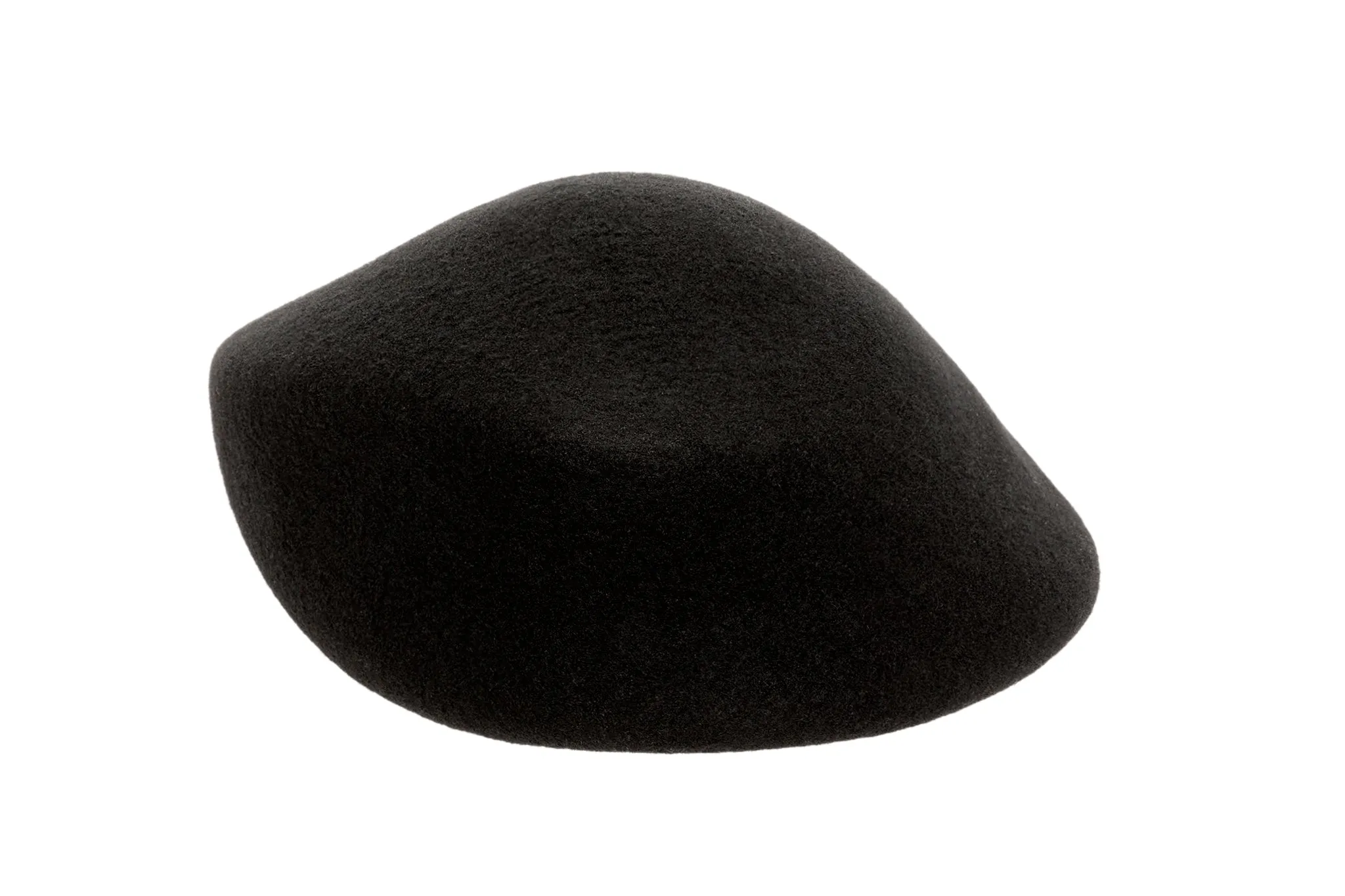 Sazy Beret in Black Wool