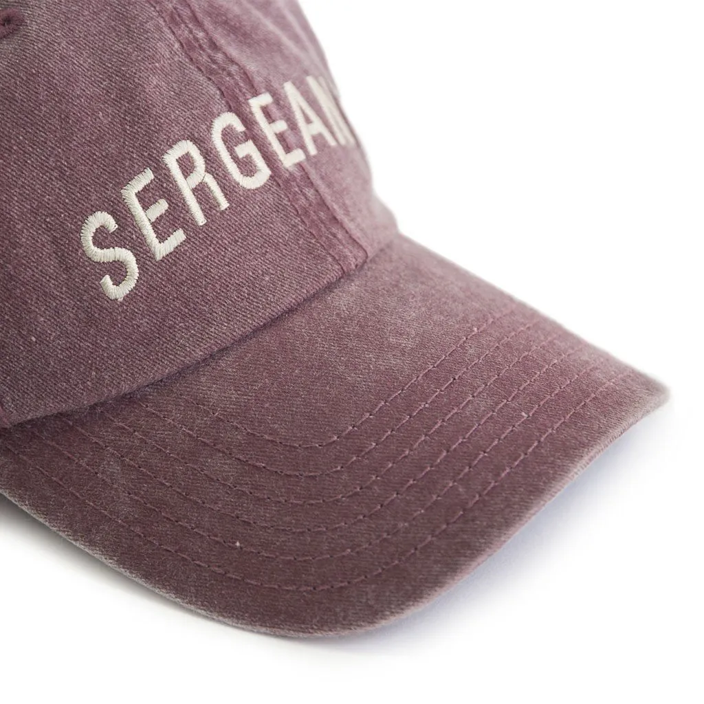 Sergeant Baseball Cap - Burgundy
