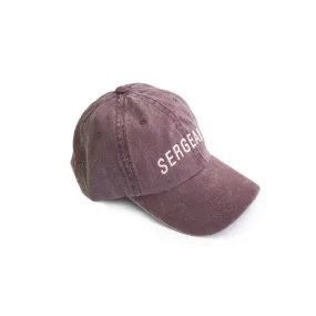 Sergeant Baseball Cap - Burgundy